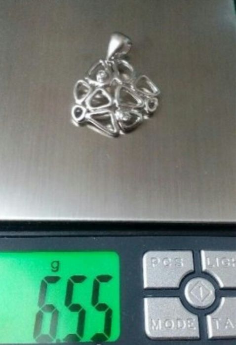 Нова сребърна висулка-неповторима,великолепна, с циркони !