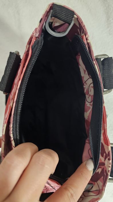 Poșetă geantă mica roz cu model floral GG&L Studio