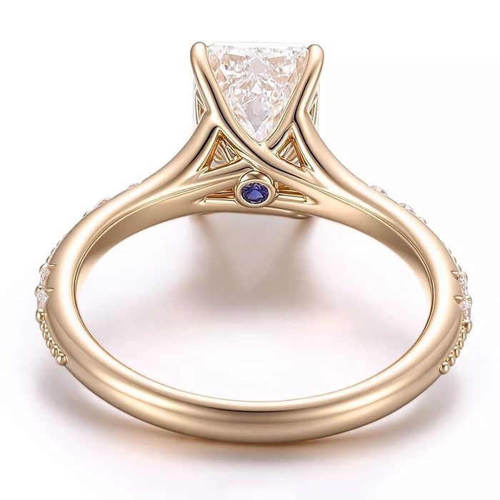 Кольцо муасанит новое