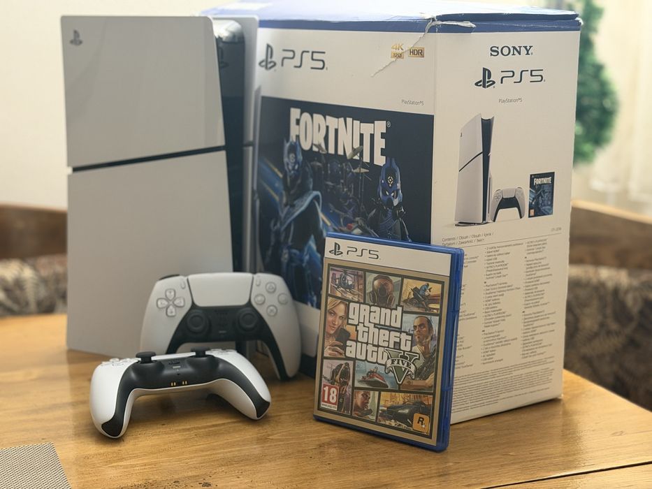 Playstation 5 slim (disk version)  1 терабайт.