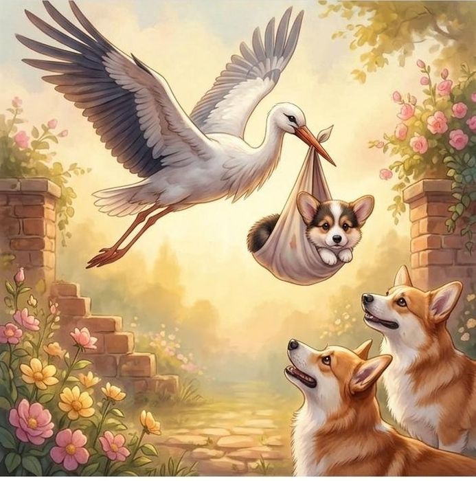 Детки вельш корги пемброг