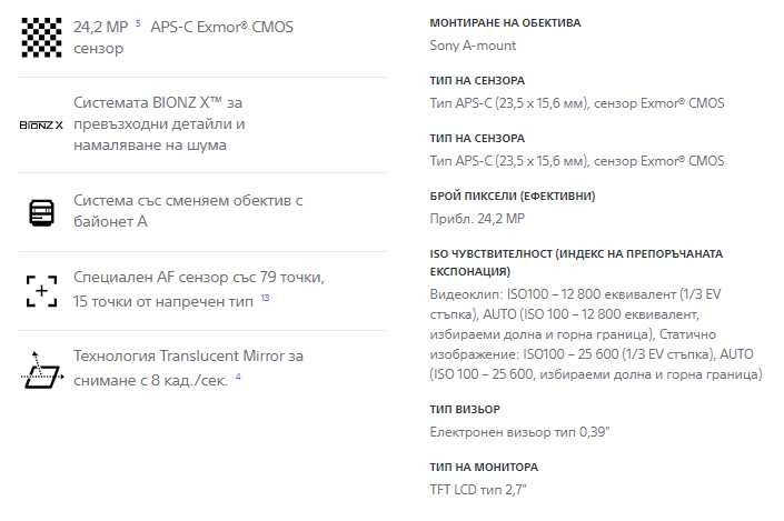 Sony a68 (IBIS: 5-осева стаб. на матрицата) + 18-55mm - 2200 кадъра