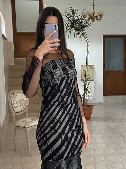 Rochie Agnes Toma, cu ETICHETA, stil sirena: marimea M