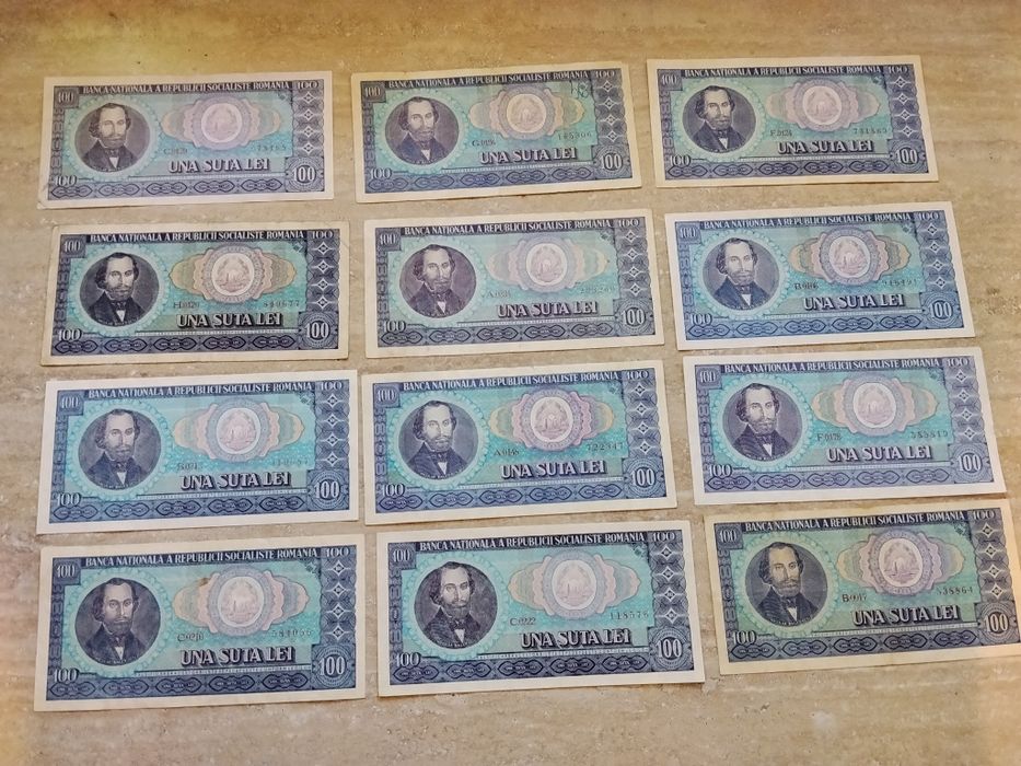 Bancnote 100 lei din 1966