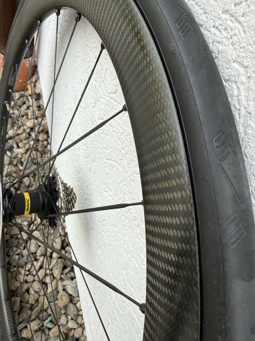 Roti carbon bicicleta cursiera Mavic Cosmic SLR45
