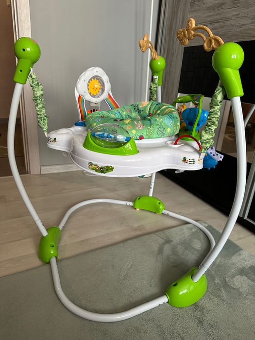 Бънджи на стойка KikkaBoo - Forest Fun, Green