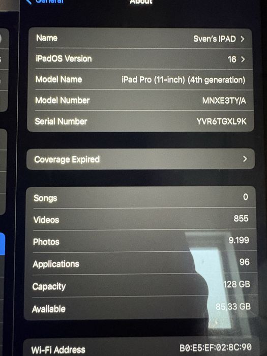 Vând iPad Pro 11” (2022) M2 – 128GB Wi-Fi