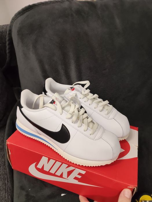 Nike Cortez sneakers unisex albi cu logo Negru mărimea 40 noi originali