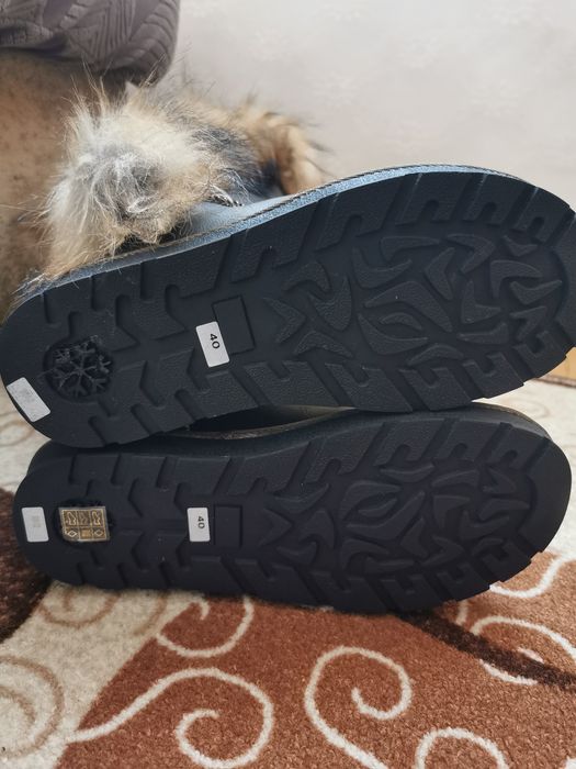 Ботуши с косъм - тъмно зелени