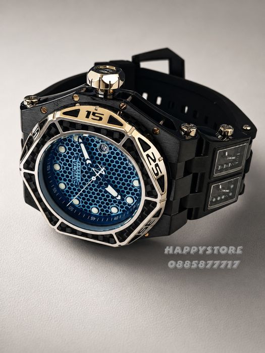 INVICTA Carbon Hawk automatic Black 55 mm, Инвикта нов мъжки часовник