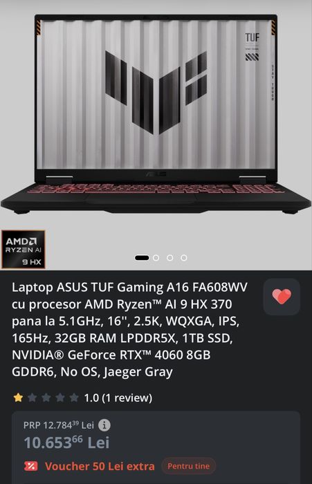 Asus Tuf A16 nou