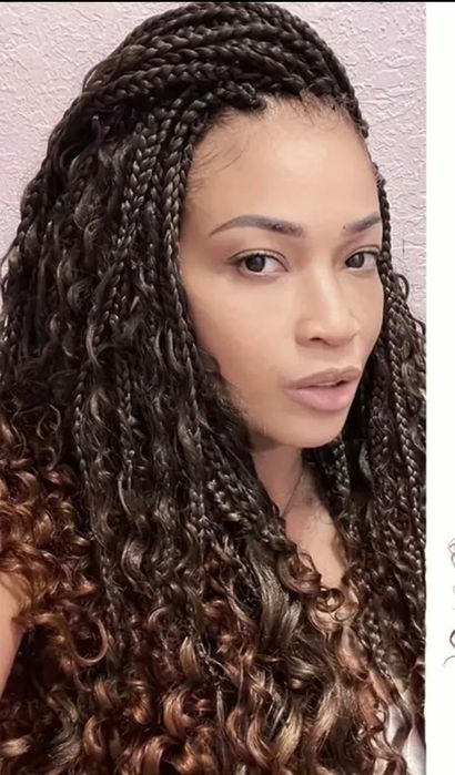 Codite Afro box braid ponytail coada extensii cornrows dreadlocks