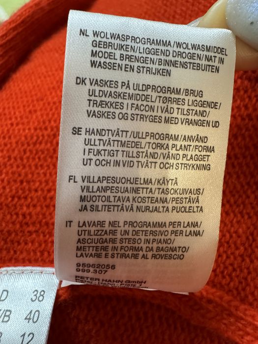 Cardigan lung merino 100% Peter Hahn, mărime 38.