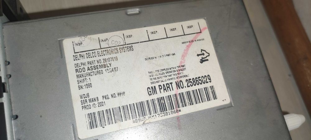 delphi delco chevrolet silverado 2008 originalno cd