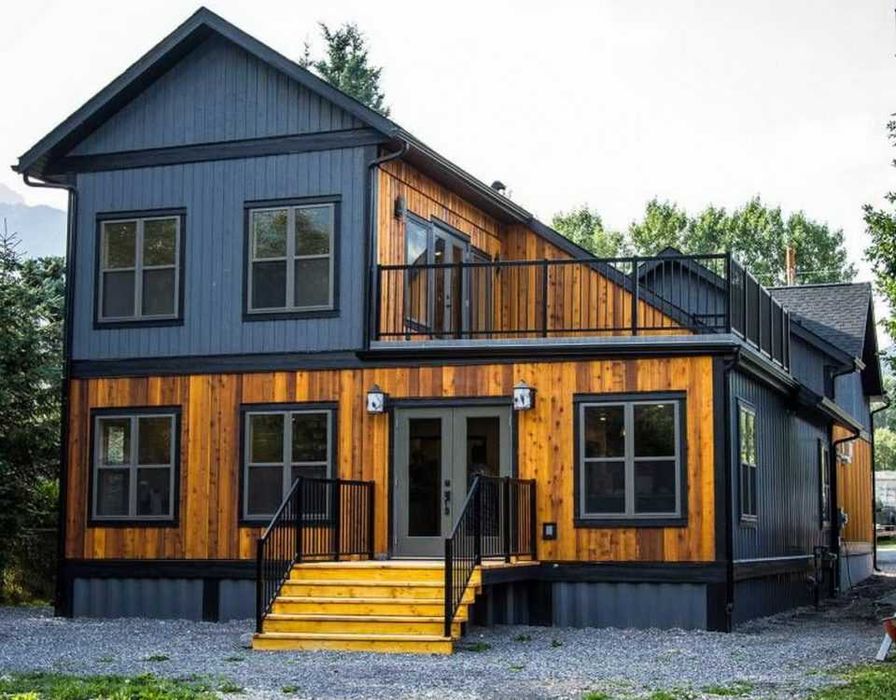 Case modulare pe structura metalica, cabane tip A rustice la cheie