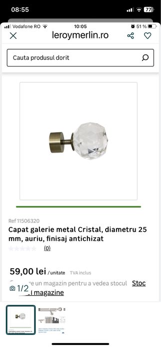 Galerie metalica Cristal