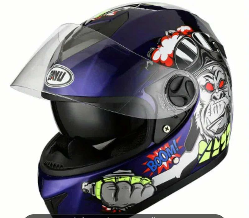 Casca Moto Integrala, Full Face,cu Viziera clara+ochelari fumurii  XXL