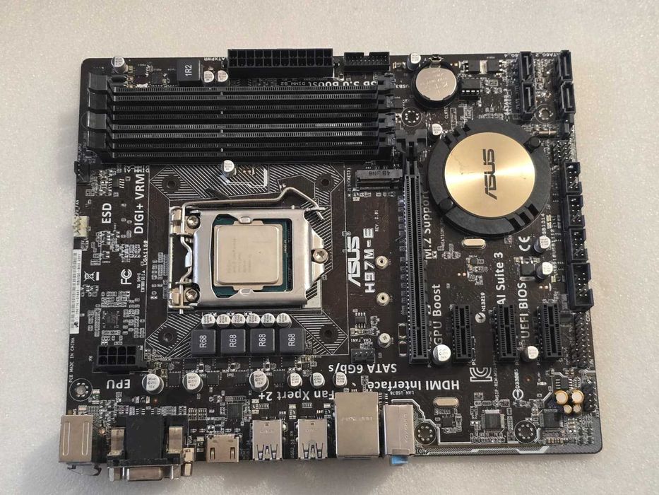 Placa de baza ASUS H97M-E, Socket 1150 + Procesor I3 4150