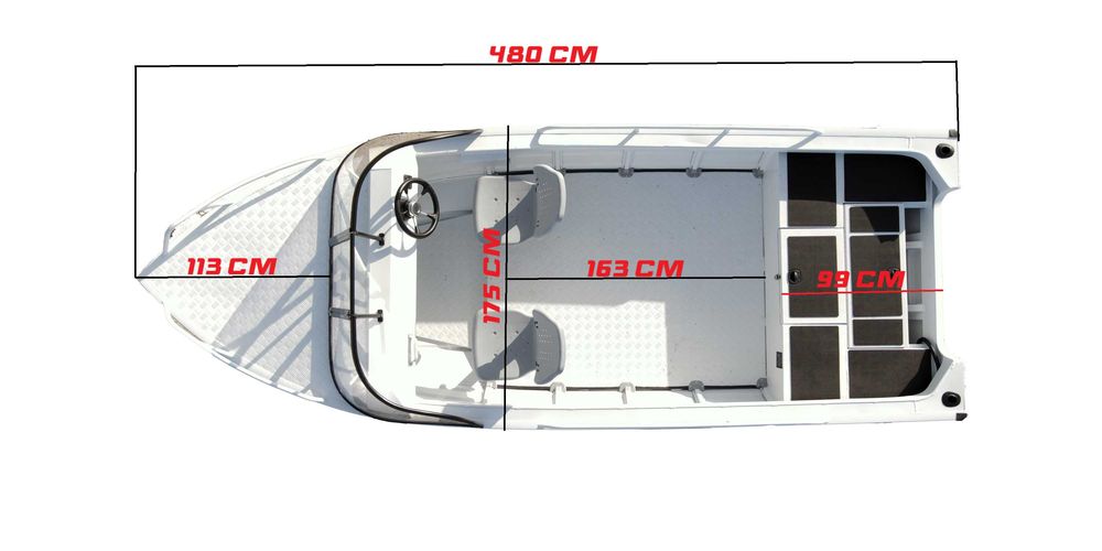 AlphaBoat A480 Barca din aluminiu