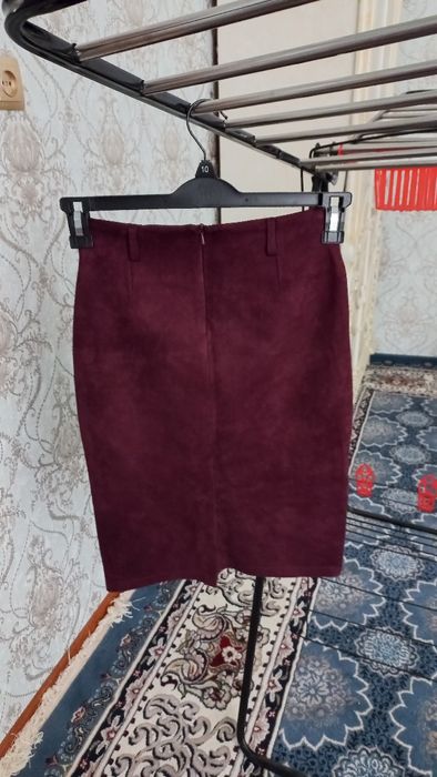 Юбка карандаш бардовая
