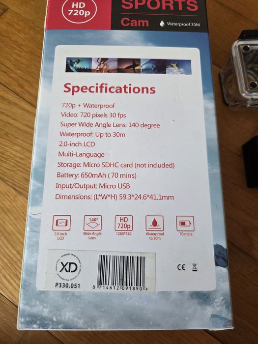 Camera sport hd720