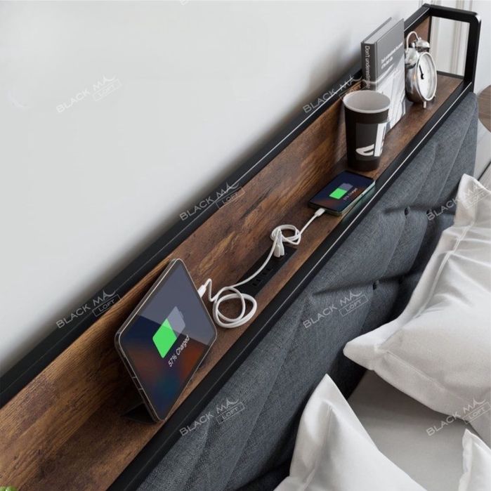 Металлическая кровать ALFA | Двуспальная лофт кравать | Temir krovat