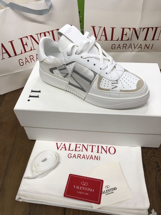Valentino VL7N White Grey Calitate Premium Piele Full Box Verificare La Livrare