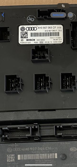 Modul BCM1 BCM2 audi a6 c7 audi a7 4H0907063BM 4H0907064BN 4H0907063CE