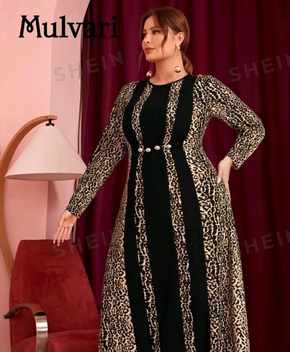 Rochie animal print,si papuci 40 marimea 52.ro