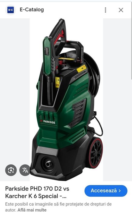 Aparat Spalare cu presiune parkside phd 170 d2 sigilat 2400w 170bar