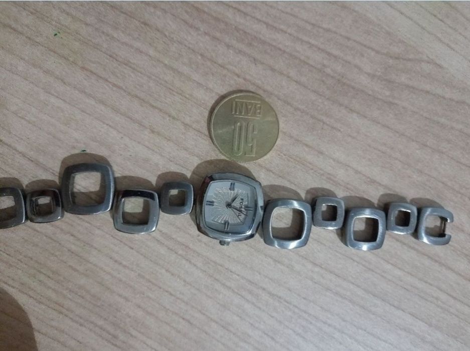 ceas dama fossil metalic es-1918 impecabil