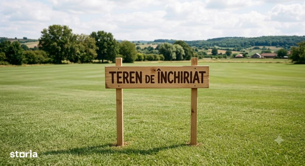 Teren de inchiriat, 9.237,50 mp, 120 ml deschidere, DN1 langa Baicoi