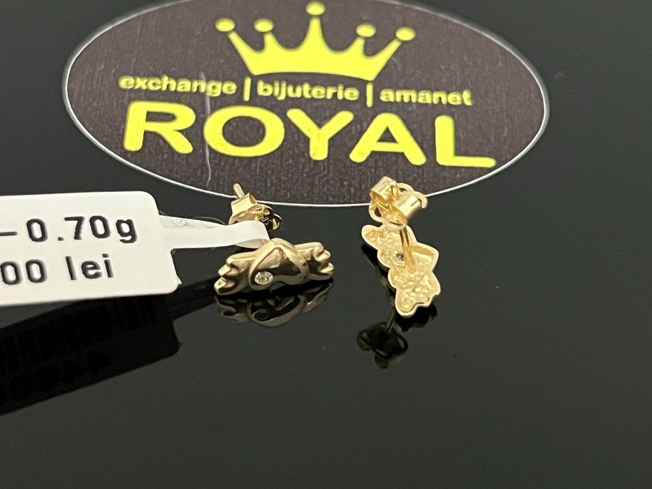 Bijuteria Royal CB : Cercei copil aur 14K 0,70 grame