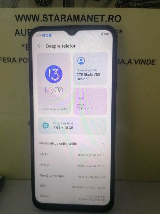 zte blade v50 (m2) star amanet