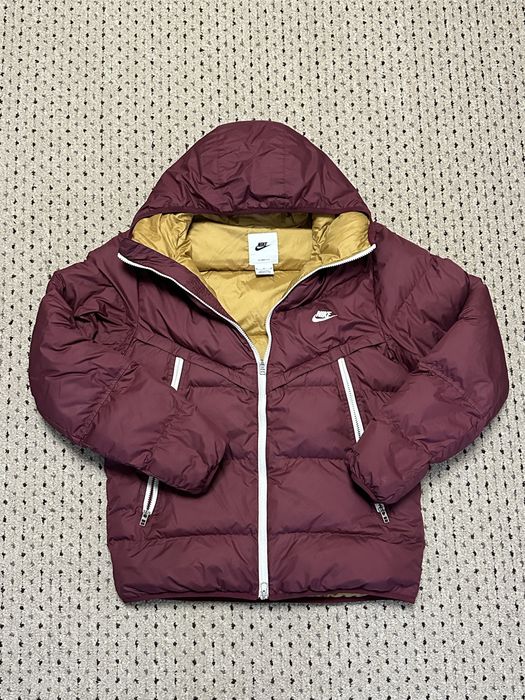 Geaca Nike M Puffer Burgundy/Gold