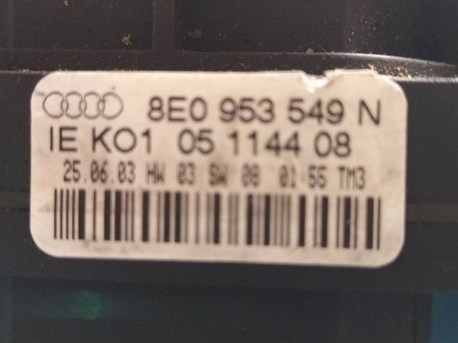 Maneta semnalizare+ștergător A4 B6 cod 8E0953549N