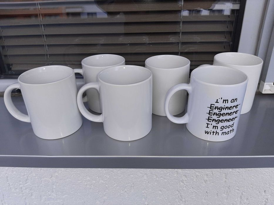 Чаши за чай кафе керамични – цветни 2бр., бели 6бр.