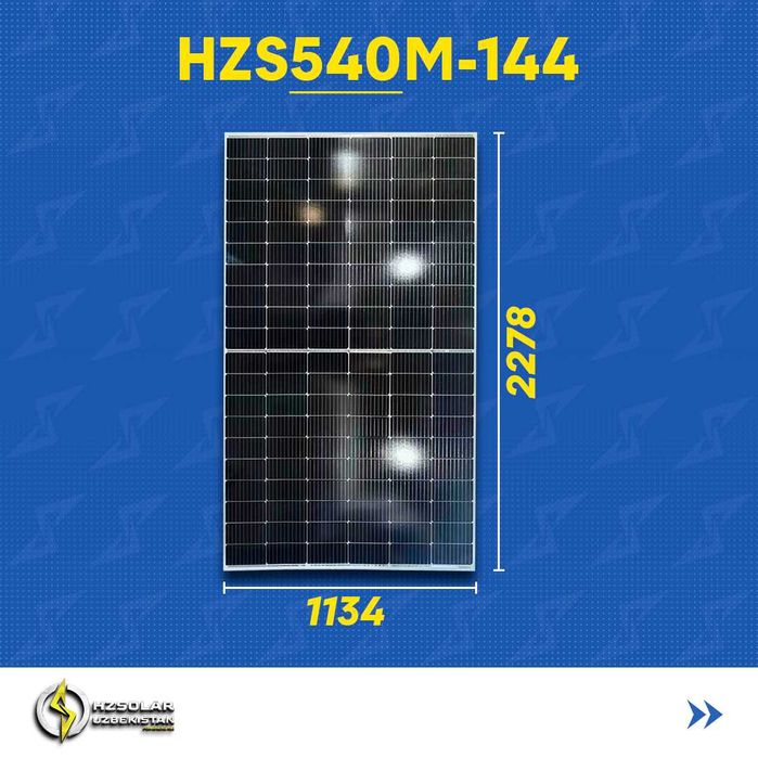 Солнечный панель 540w / Quyosh panel 540w / HZsolar 0.28