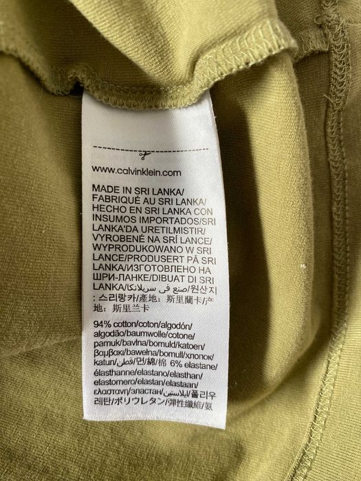 Дамска зелена тениска CALVIN KLEIN оригинална