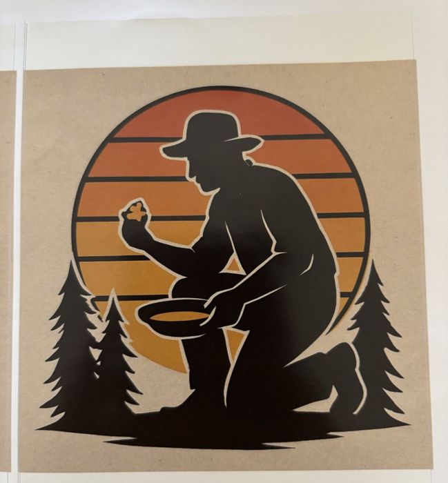 Стикери самородно злато