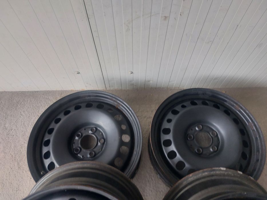 Set jante din tabla originale r17 / Mercedes Vw Audi Skoda Seat / 5x112 / ET 38 / diametru butic 66.6 / cu senzori de presiune