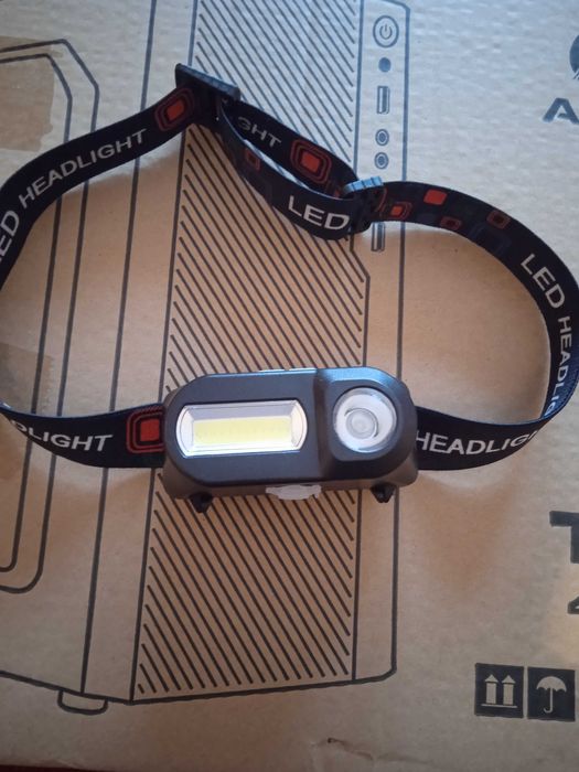 Фонарь налобный новый .