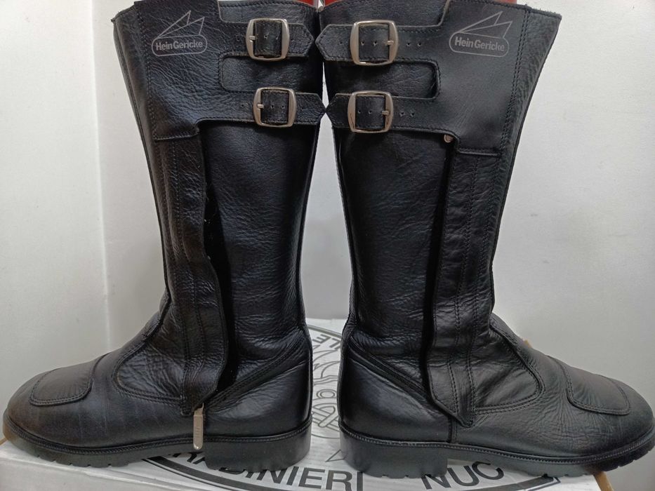 Cizme moto chopper înalte piele măsură 42