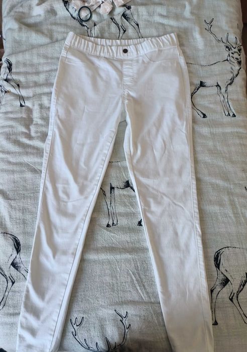 Blugi albi Esmara, marimea 40