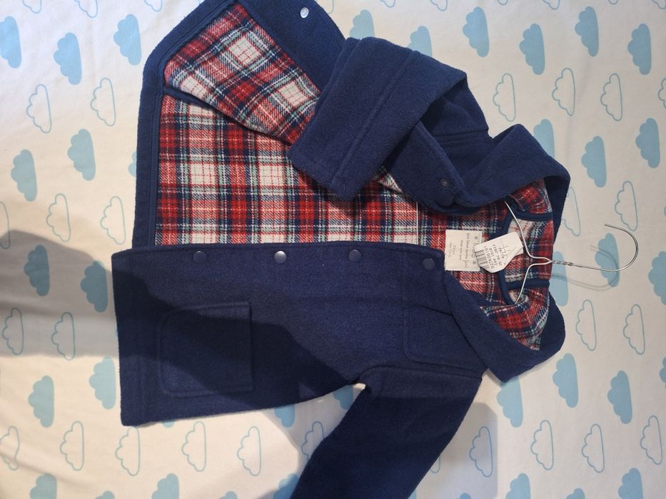 Outfit băiat 2-3 ani, jachetă stofă M&S, jeans Mayoral, cămașă Obaibi