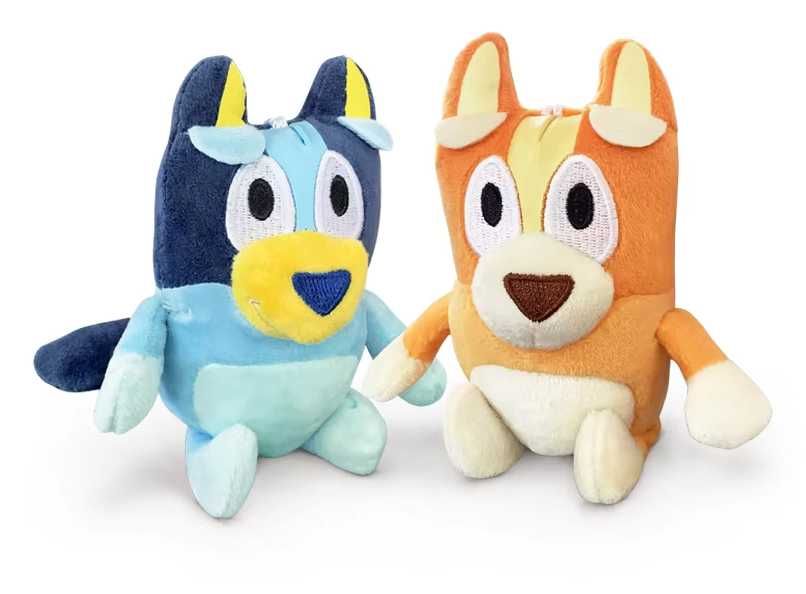 Комплект 2 Броя плюшена играчка Блуи и Бинго ключодържател Bluey Bingo