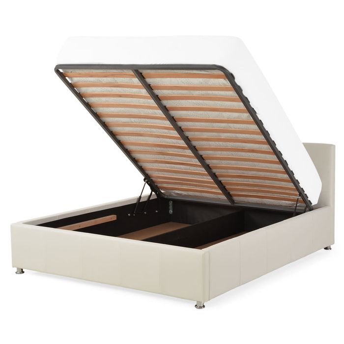 Pat matrimonial mobexpert alb 160x200 cm cu saltea inclusa