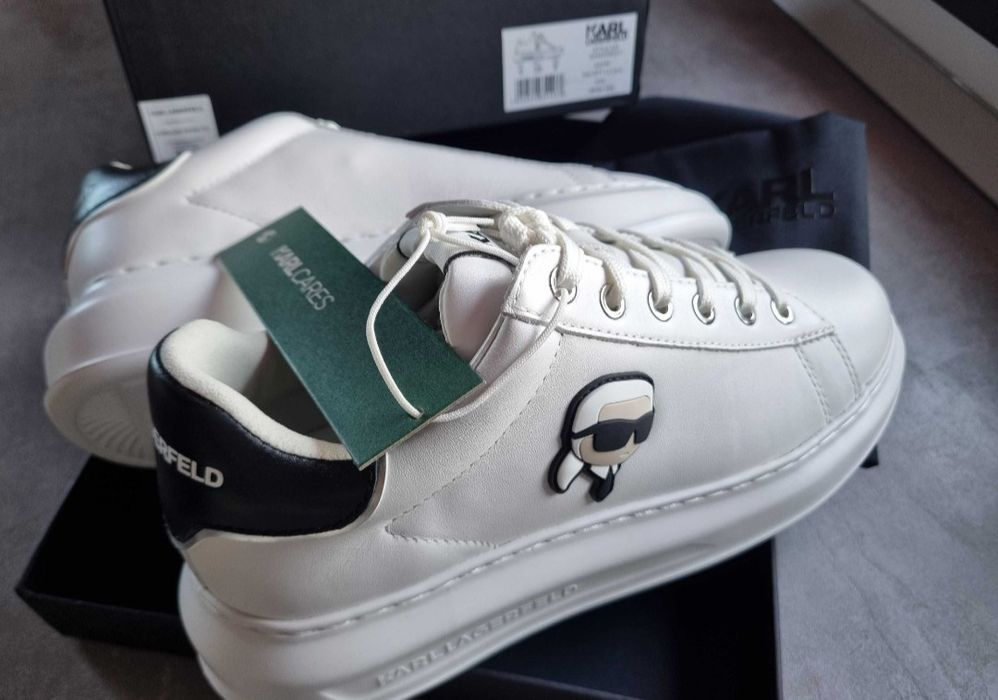 Adidasi karl Lagerfeld din piele cu logo