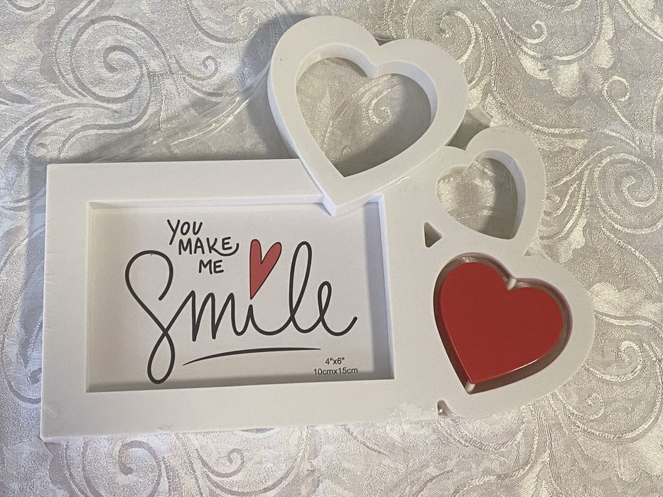 Ramă foto 10 cm x 15 cm- model inimioare