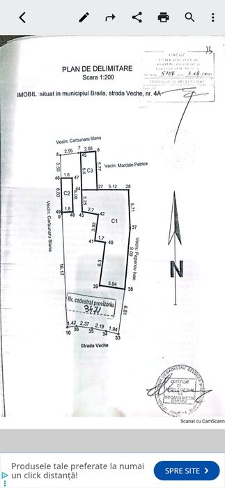 Teren 538 mp ,ultracentral ,faleza in spatele Tribunalului